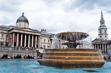 Image showing Trafalgar Square in London