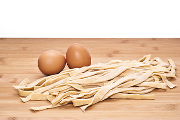 Image showing fresh egg noodles homemade