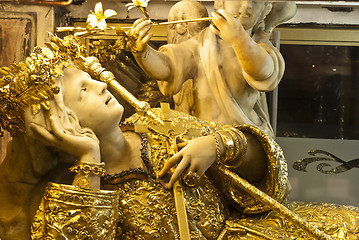 Image showing golden saint rosalie, palermo