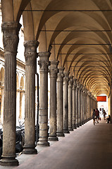 Image showing ancient porch in bologna