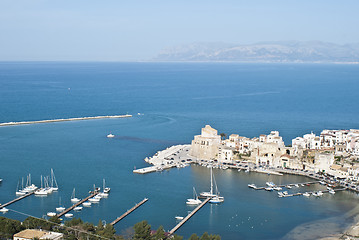 Image showing The town of Castellammare del Golfo