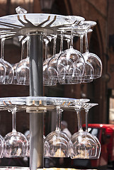 Image showing crystal wineglasses