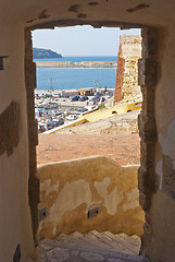 Image showing view of the harbor at Castellammare del Golfo 