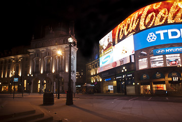 Image showing piccadilly circus by night, London