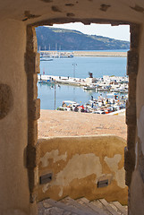 Image showing view of the harbor at Castellammare del Golfo 