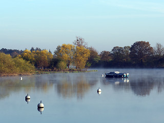 Image showing Nantes to Brest canal at dawn