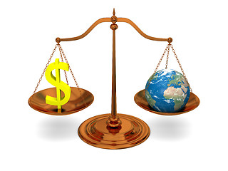 Image showing Justice and money