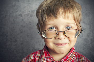 Image showing boy with glasses