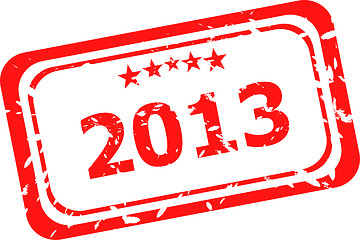 Image showing Happy new year 2013  stamp