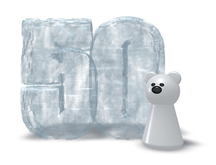 Image showing ice number and polar bear