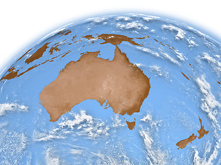 Image showing Australia on Earth