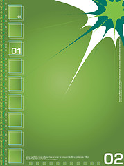 Image showing technical data green