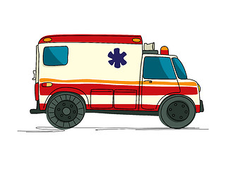 Image showing Ambulance cartoon