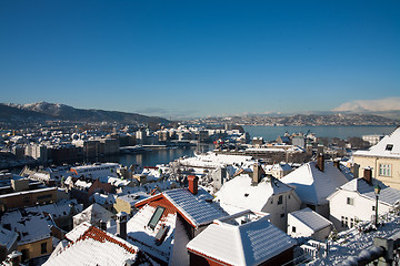 Image showing Bergen, the old Hanseatic town