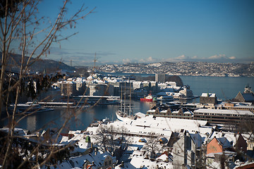 Image showing Bergen, the old Hanseatic town