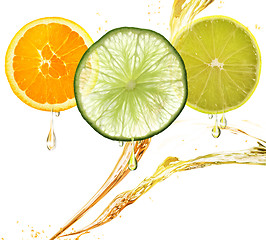 Image showing Orange,Lemon And Lime Slices