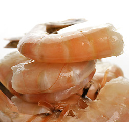 Image showing Fresh Raw  Shrimps