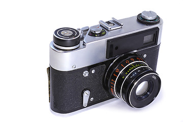 Image showing Film camera on a white background