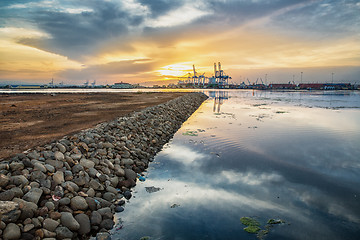 Image showing Shores near Djibouti port