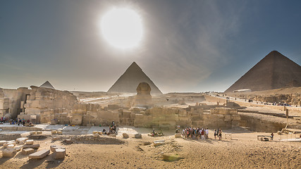 Image showing Sphinx and the Pyramids