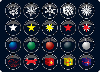 Image showing xmas buttons new