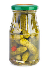 Image showing Marinated cucumbers