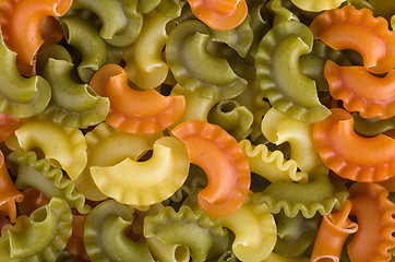 Image showing Multicolored rigatoni