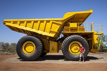 Image showing big yellow transporter