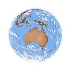 Image showing Australia on Earth