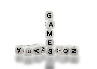 Image showing DIce with letters, isolated