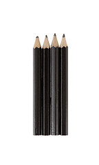 Image showing Four short pencils isolated