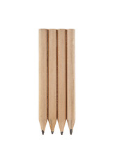 Image showing Four short pencils isolated