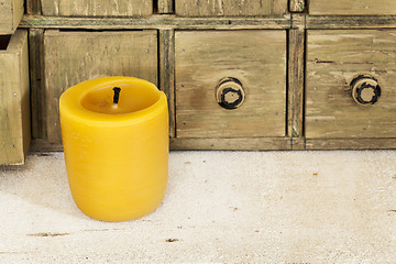 Image showing bee wax candle