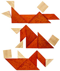 Image showing tangram resting figures