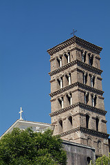 Image showing Classic church tower in Rome