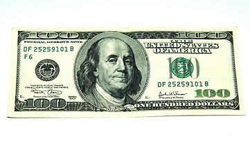 Image showing One hundred dollar bill