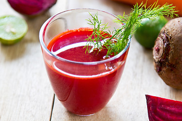 Image showing Beetroot with Carrot and lime juice