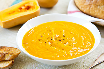 Image showing Butternut squash soup