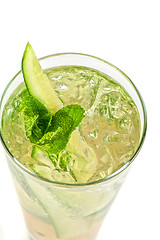 Image showing cocktail with cucumber