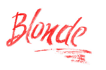 Image showing blonde