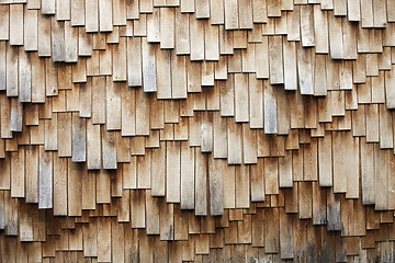 Image showing Wooden shingles texture