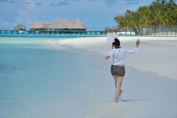 Image showing happy woman enjoy  summer time