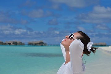 Image showing happy woman enjoy  summer time