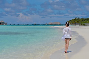 Image showing happy woman enjoy  summer time