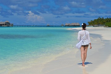 Image showing happy woman enjoy  summer time