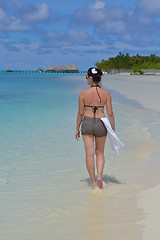 Image showing happy woman enjoy  summer time