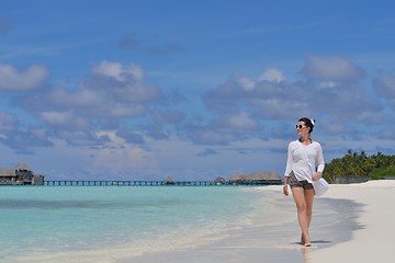 Image showing happy woman enjoy  summer time