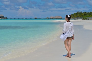 Image showing happy woman enjoy  summer time