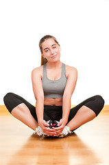 Image showing Woman Stretching