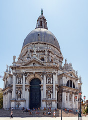 Image showing ITALY, VENICE - JULY 2012: Santa Maria Della Salute church on July 16, 2012 in Venice. Church was building in honour of escape f